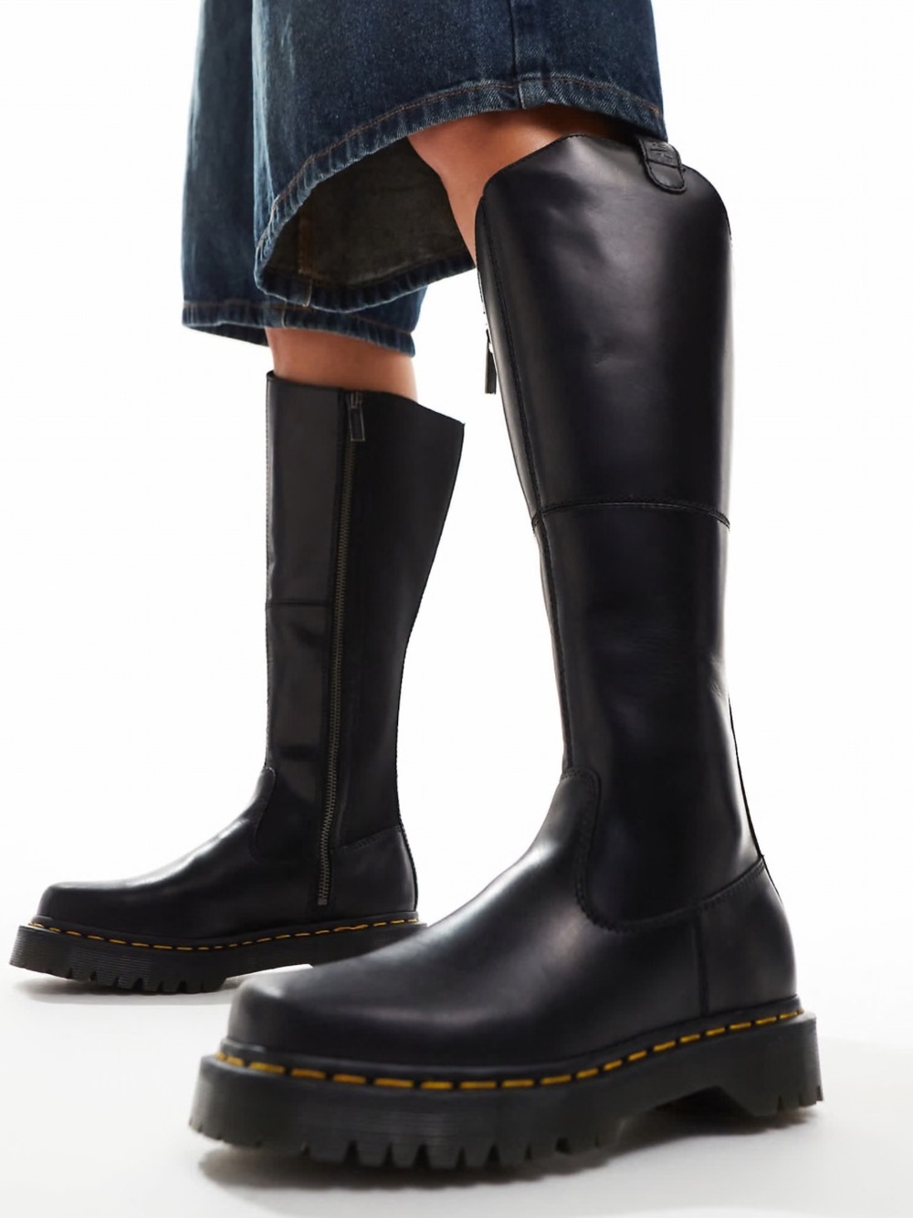 Dr Martens Amaayah knee high boots in black Sz 11